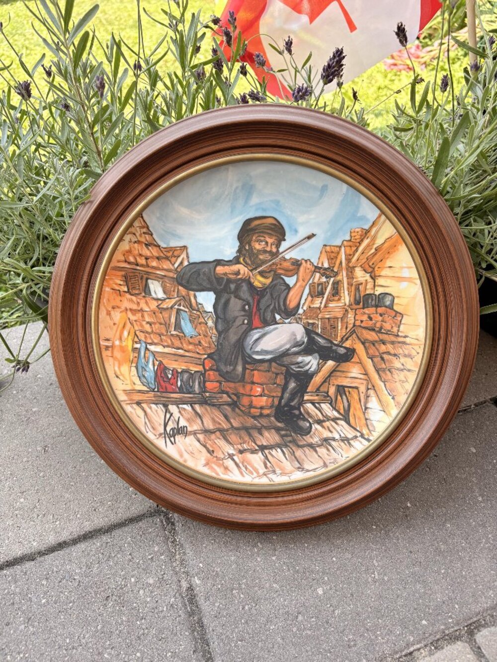 Vintage 1978 Fiddler on the Roof Plate, Fairmont Fine China, Rik Vigo Art